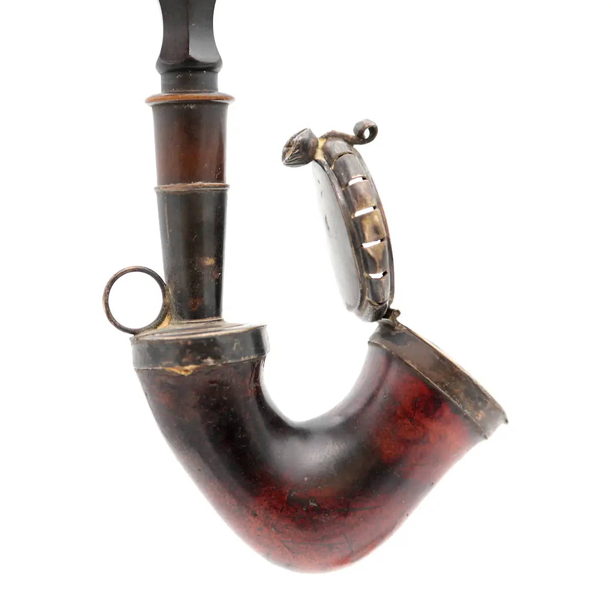 Oldefars danske alpepibe ca. 1900 – smuk patina og historie - Billede 6