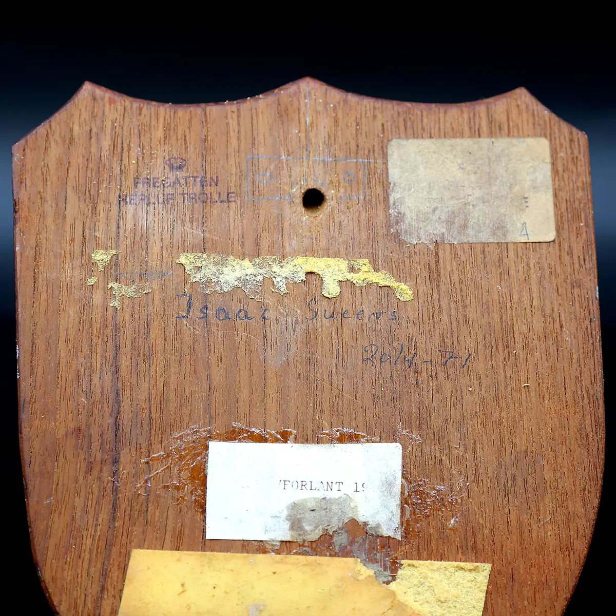 Våbenskjold – Fregatten Herluf Trolle – “Isaac Sweers” – dateret 20/4-1971 - Billede 2