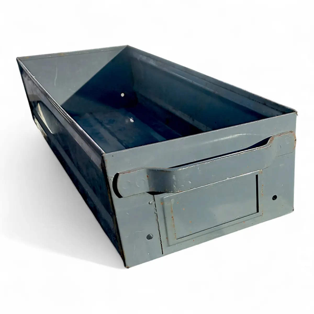 Vintage industrikasse i metal – 1960’erne/70’erne - Billede 4