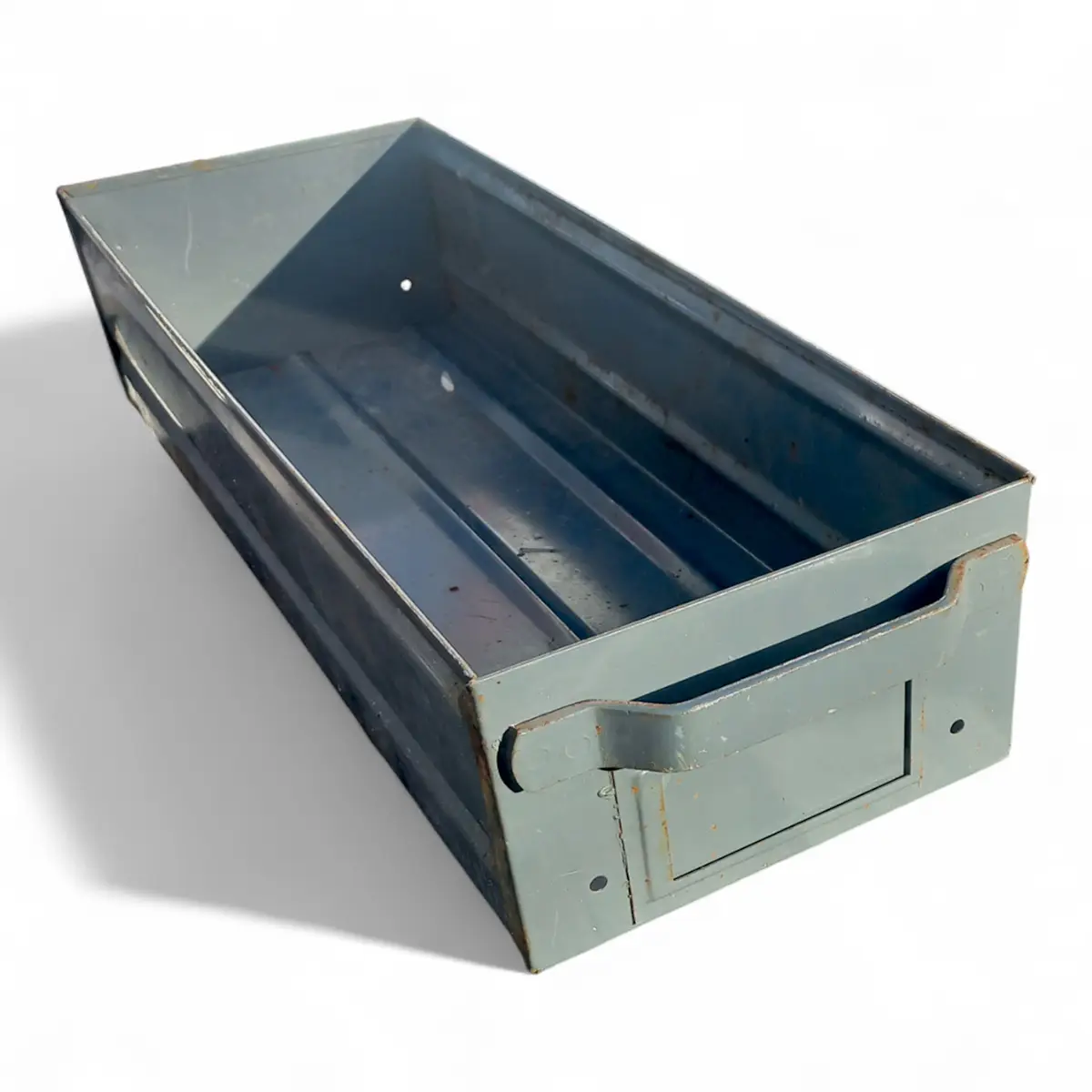 Vintage industrikasse i metal – 1960’erne/70’erne - Billede 5