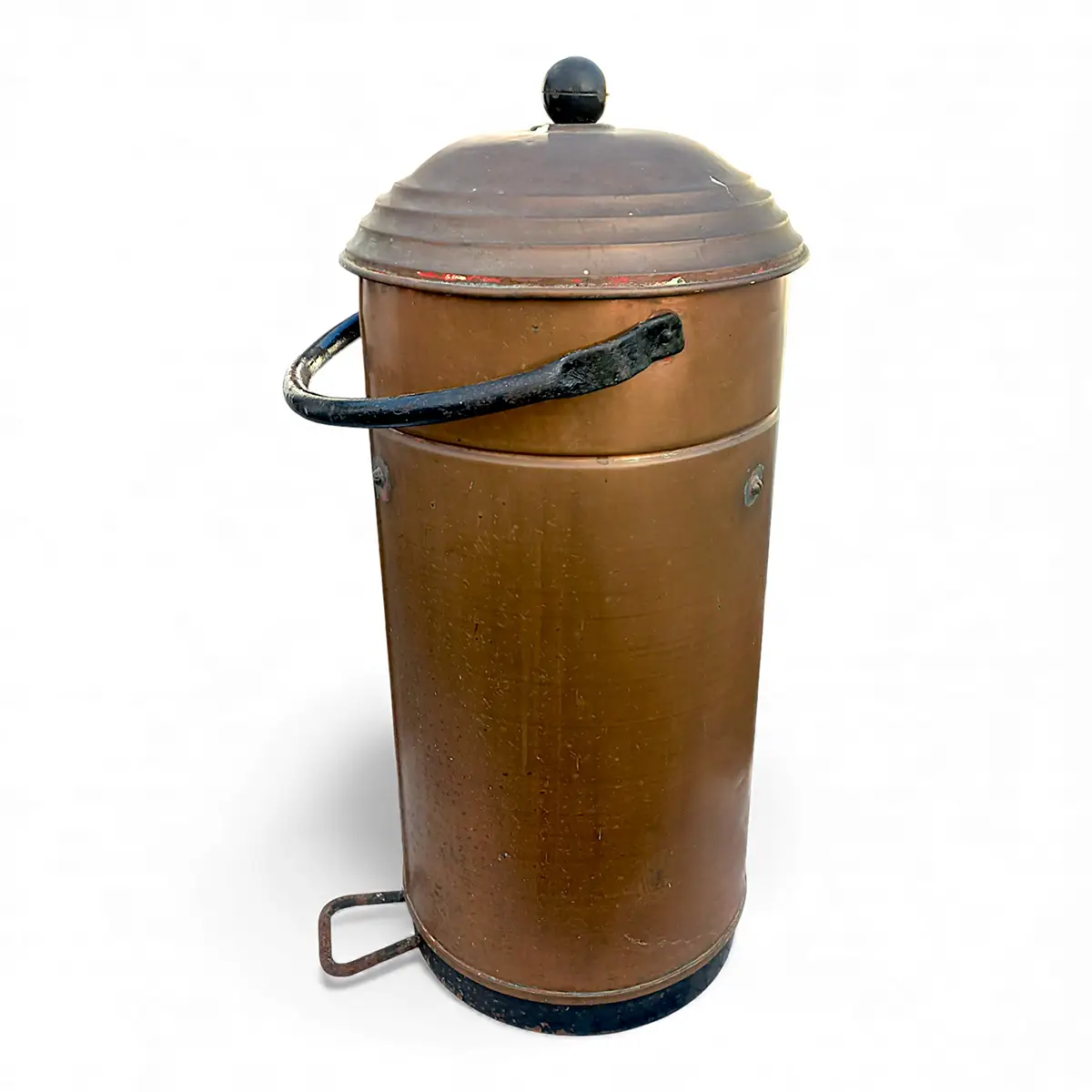 Kobber brandslukker-spand – Kaj Gudmundsen & Sønner, København – Proveniens: Søværnet, Holmen - Billede 5