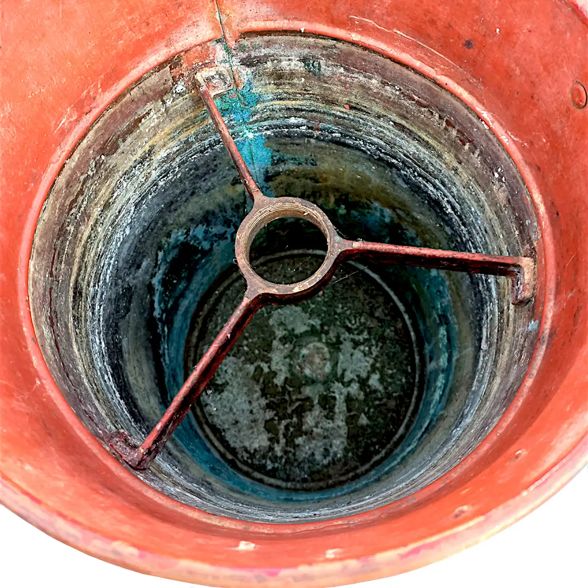Kobber brandslukker-spand – Kaj Gudmundsen & Sønner, København – Proveniens: Søværnet, Holmen - Billede 6