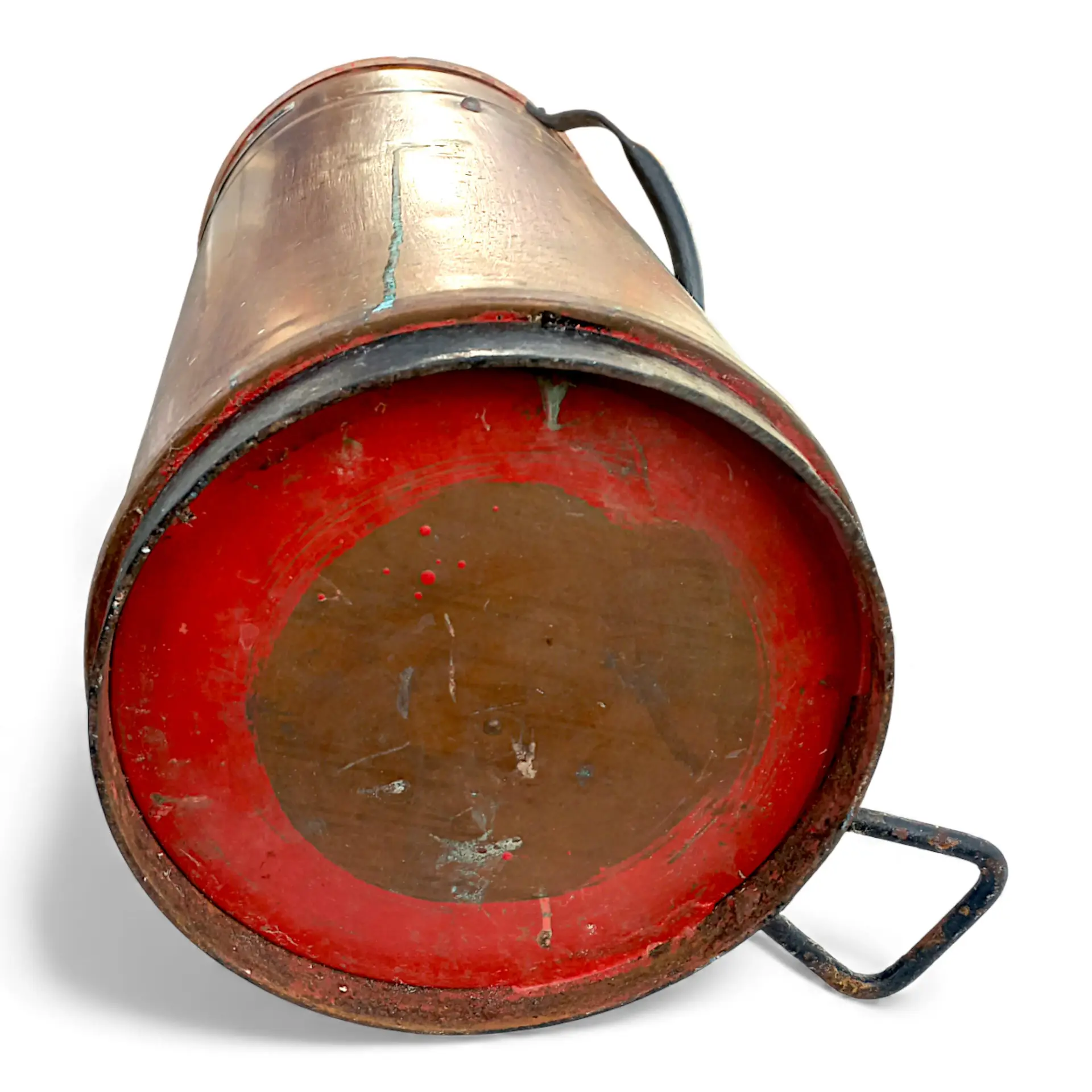 Kobber brandslukker-spand – Kaj Gudmundsen & Sønner, København – Proveniens: Søværnet, Holmen - Billede 7