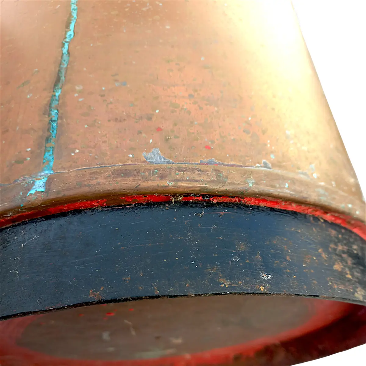 Kobber brandslukker-spand – Kaj Gudmundsen & Sønner, København – Proveniens: Søværnet, Holmen - Billede 8