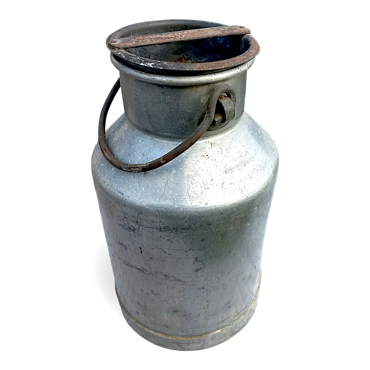 Gammel 5 liters mælkejunge i aluminium – brugt på danske gårde i midten af sidste århundrede - Billede 4