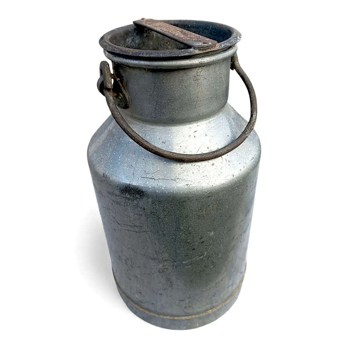 Gammel 5 liters mælkejunge i aluminium – brugt på danske gårde i midten af sidste århundrede - Billede 7