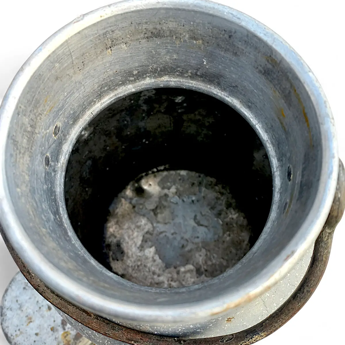 Gammel 5 liters mælkejunge i aluminium – brugt på danske gårde i midten af sidste århundrede - Billede 11