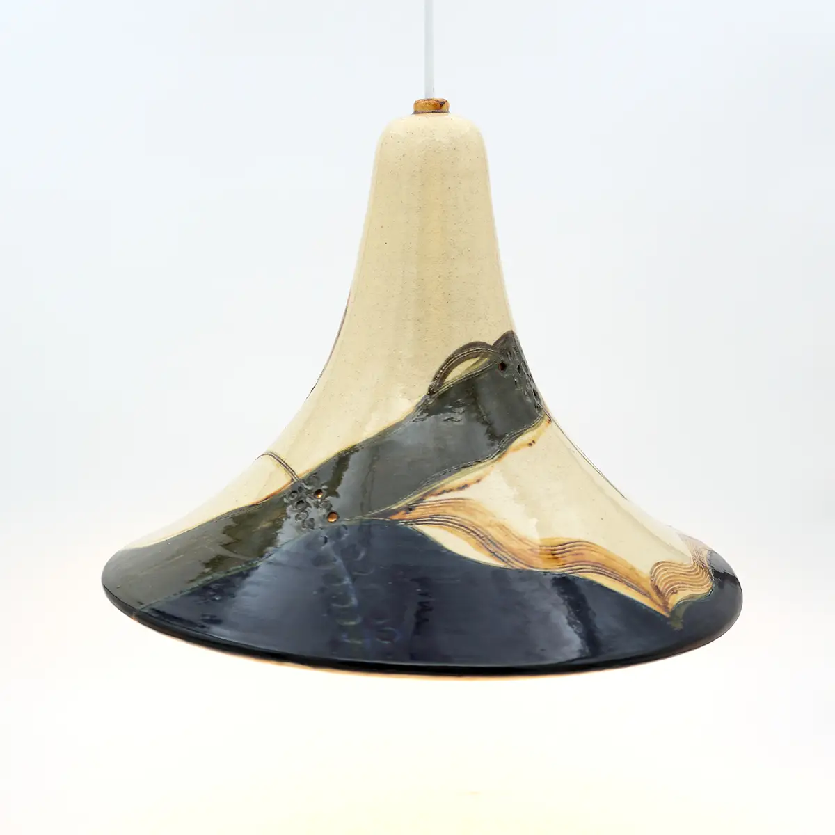 Marianne May – Sæt med fire keramiske pendler, Danmark 1977 - Billede 2