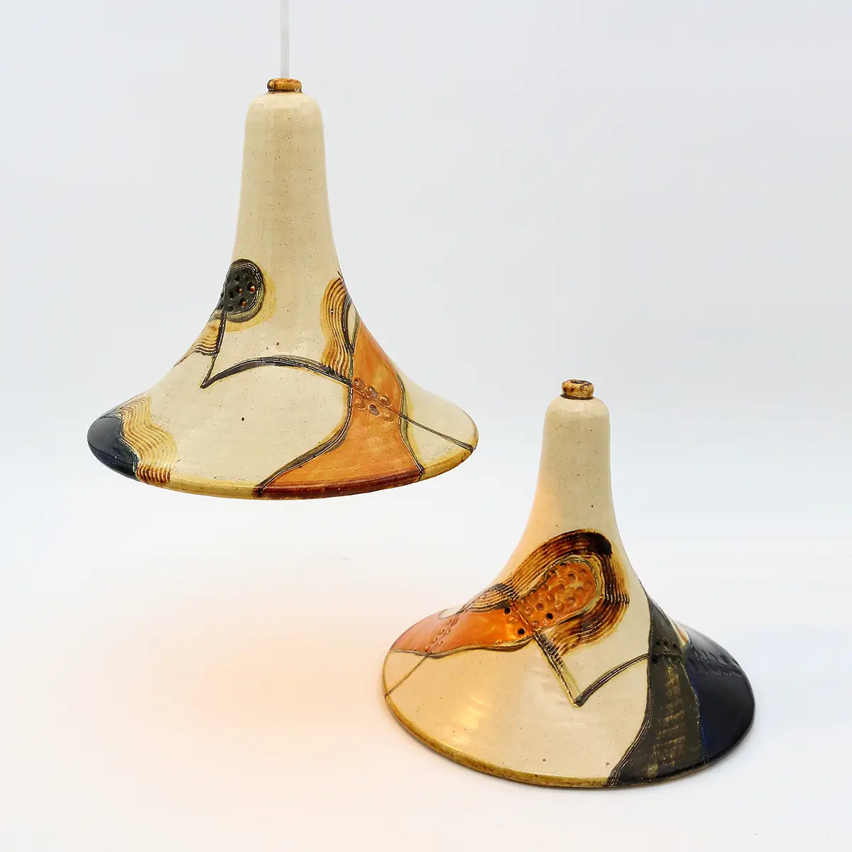 Marianne May – Sæt med fire keramiske pendler, Danmark 1977 - Billede 7