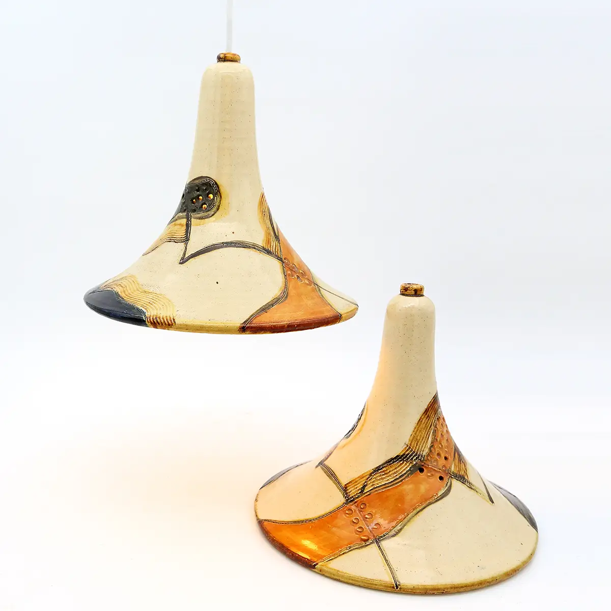 Marianne May – Sæt med fire keramiske pendler, Danmark 1977 - Billede 8