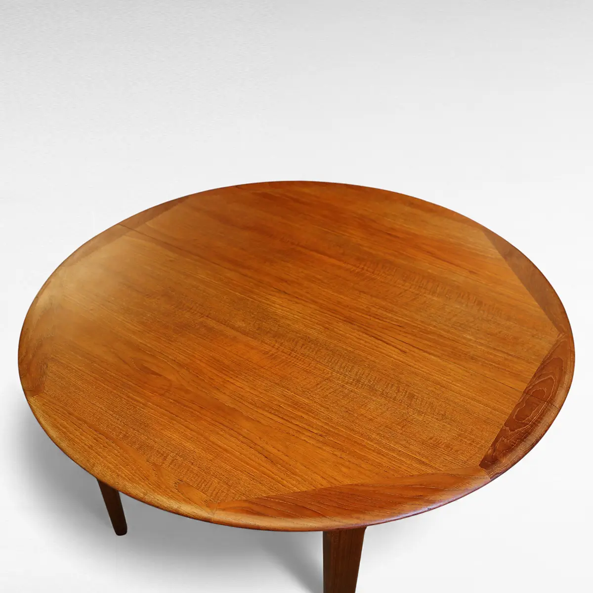 Rundt udtræksbord i teak, dansk mid-century design - Billede 2