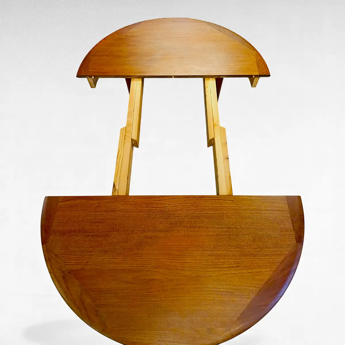 Rundt udtræksbord i teak, dansk mid-century design - Billede 6
