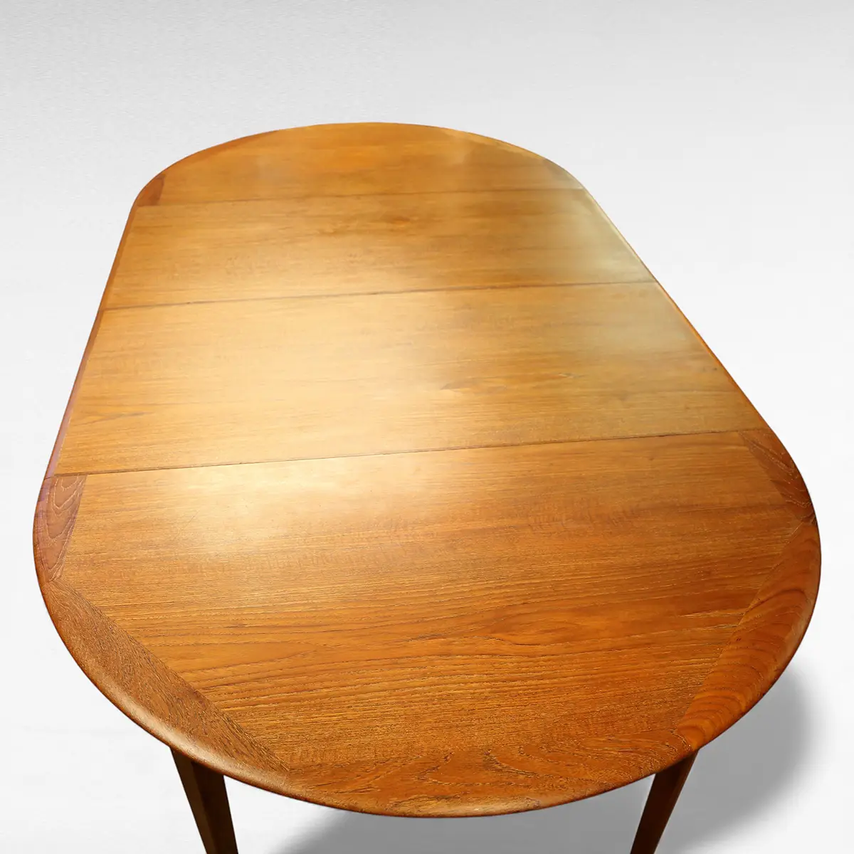 Rundt udtræksbord i teak, dansk mid-century design - Billede 8