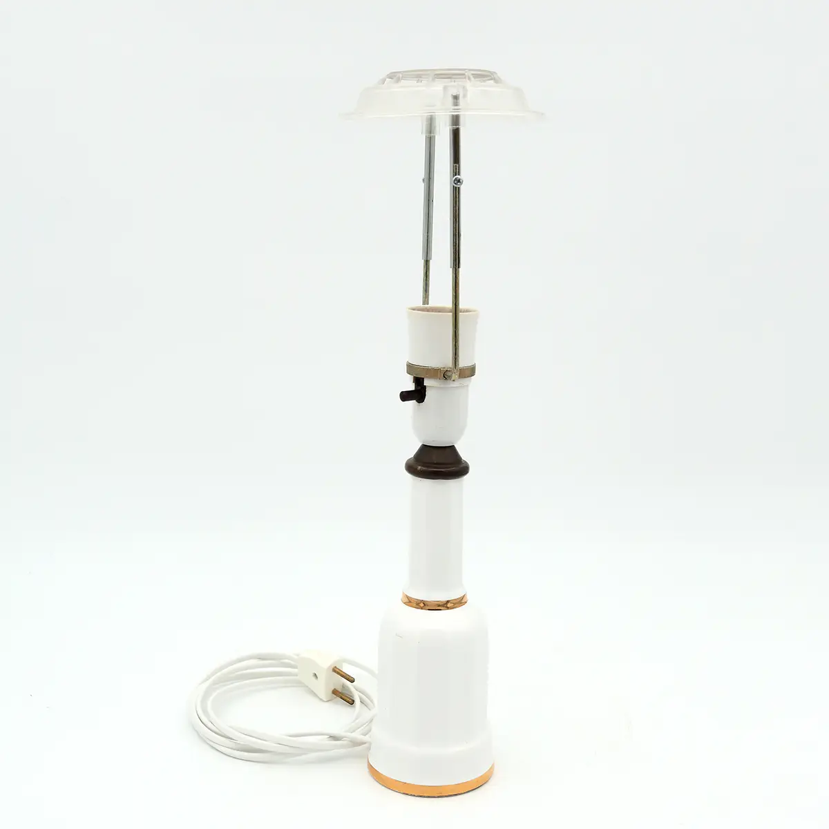 Søholm Heiberg bordlampe i hvidglaseret porcelæn og messing, 1920’erne - Billede 2