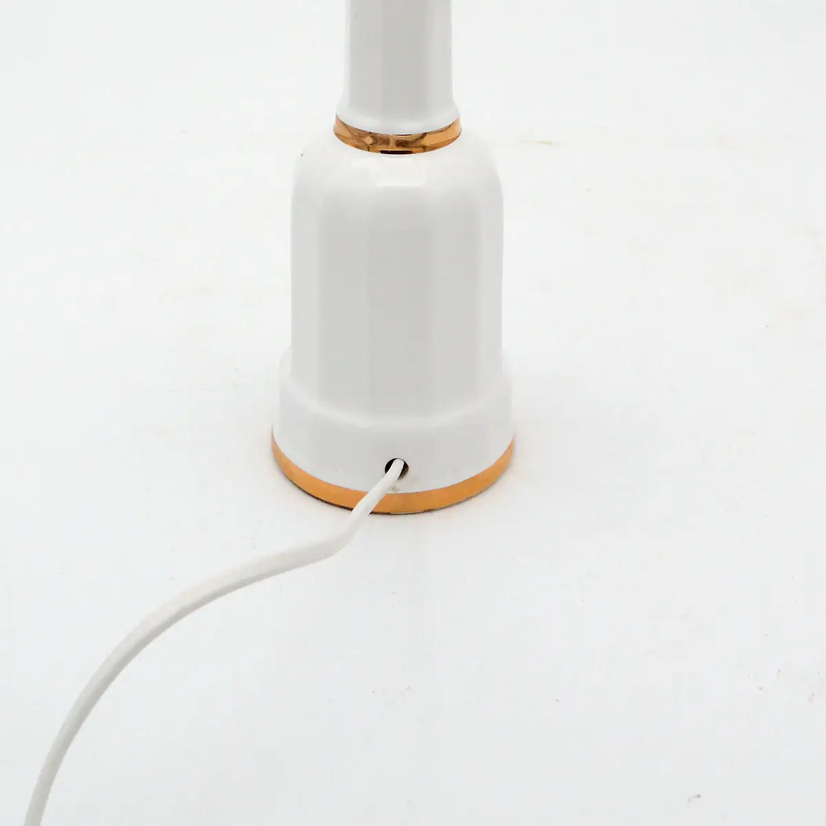 Søholm Heiberg bordlampe i hvidglaseret porcelæn og messing, 1920’erne - Billede 5