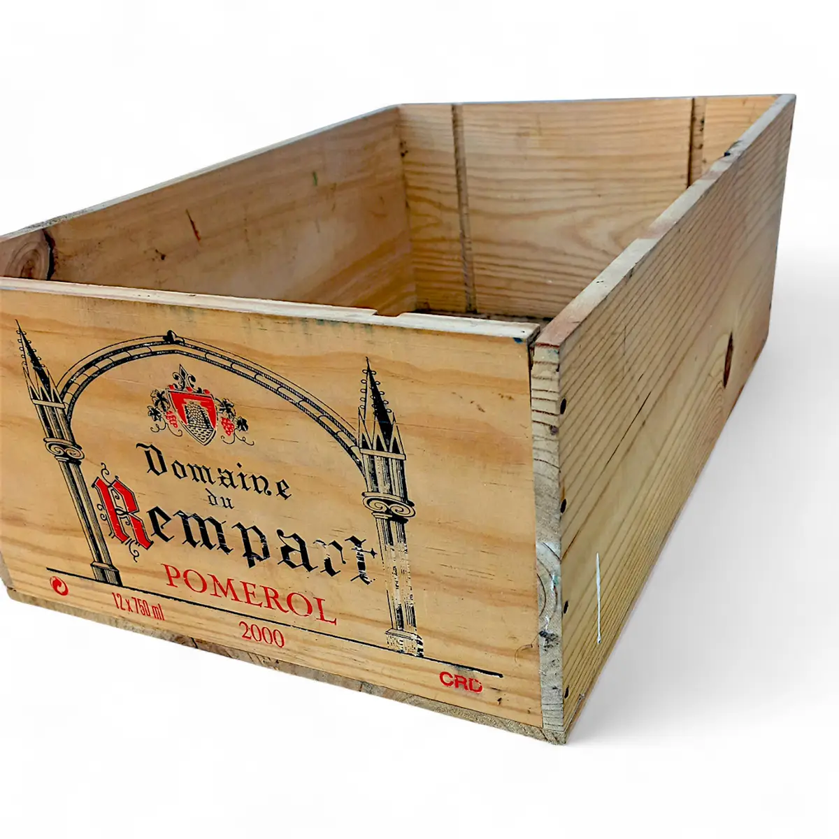 Vintage vinkasse i træ – Domaine du Rempart Pomerol 2000 - Billede 2