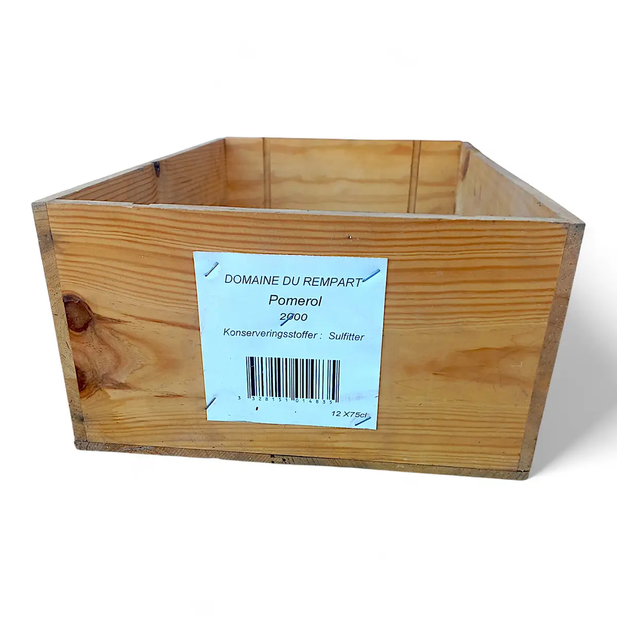 Vintage vinkasse i træ – Domaine du Rempart Pomerol 2000 - Billede 5
