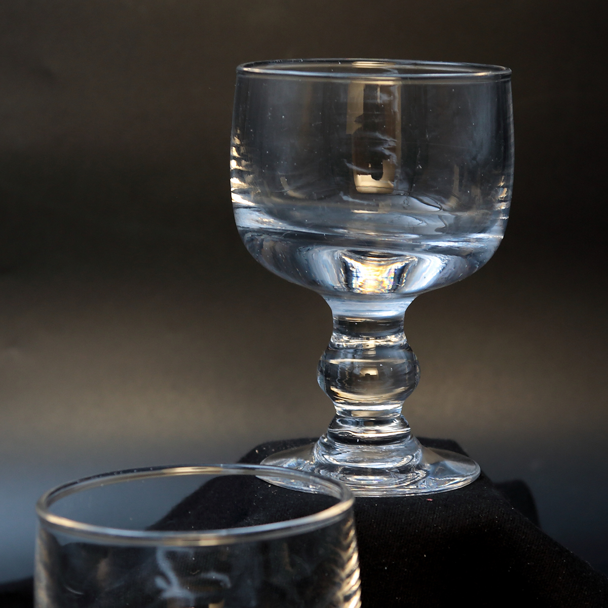 Mundblæste antikke øl- og frokostglas – sæt á 2 stk. (ca. 1870–1900) - Billede 4
