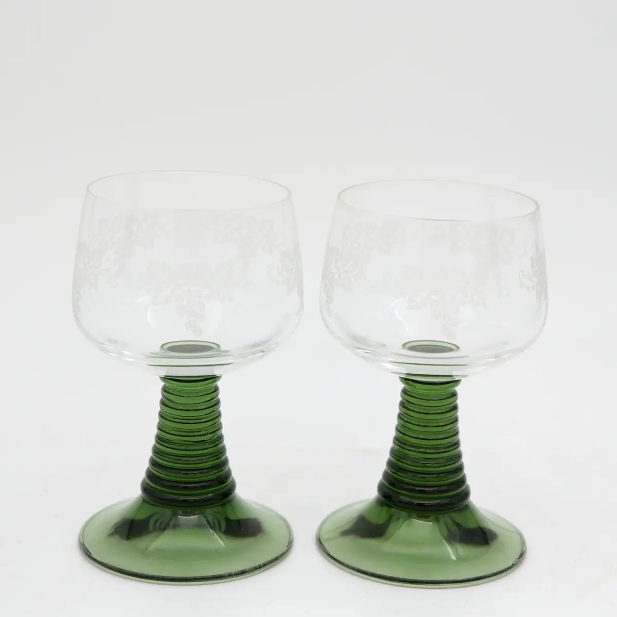 Franske Rømerglas til rødvin – elegant vintagestil - Billede 3