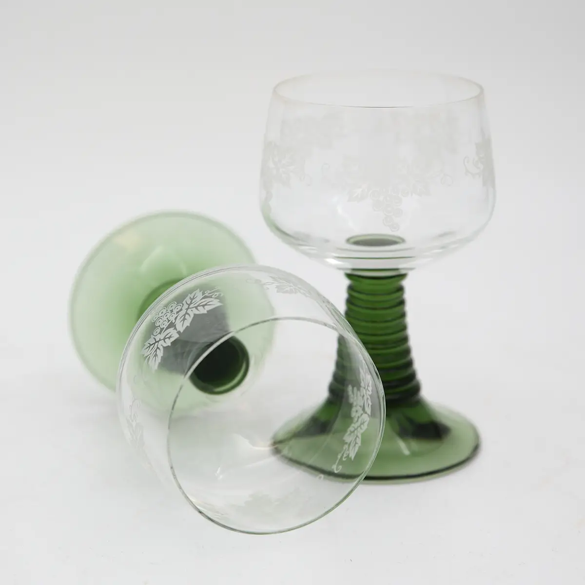 Franske Rømerglas til rødvin – elegant vintagestil - Billede 5