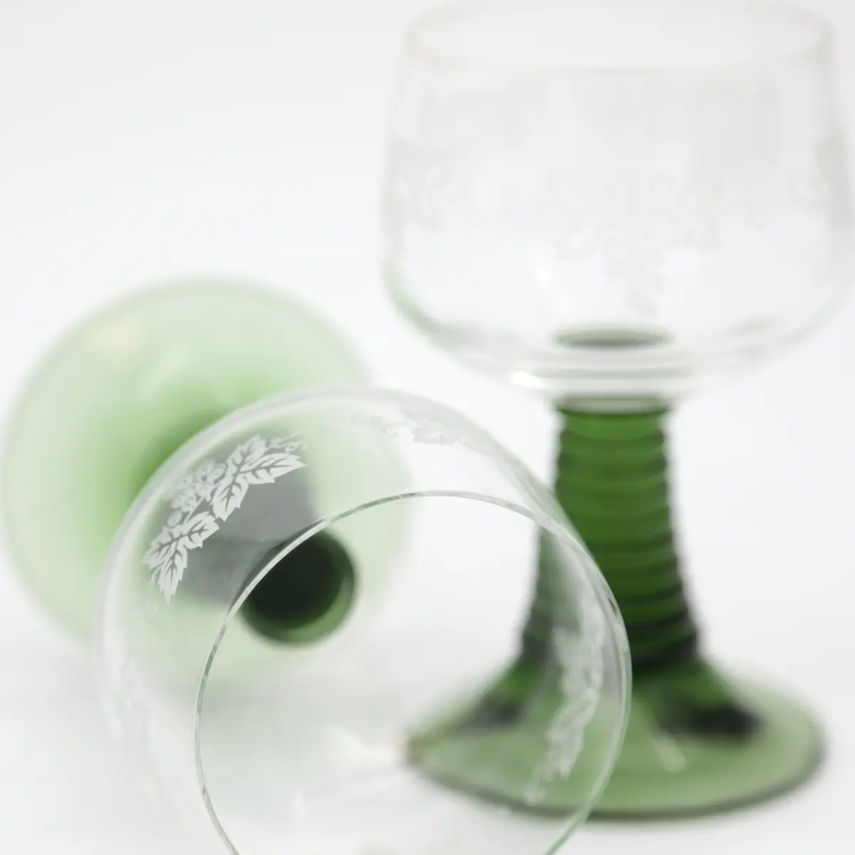 Franske Rømerglas til rødvin – elegant vintagestil - Billede 6