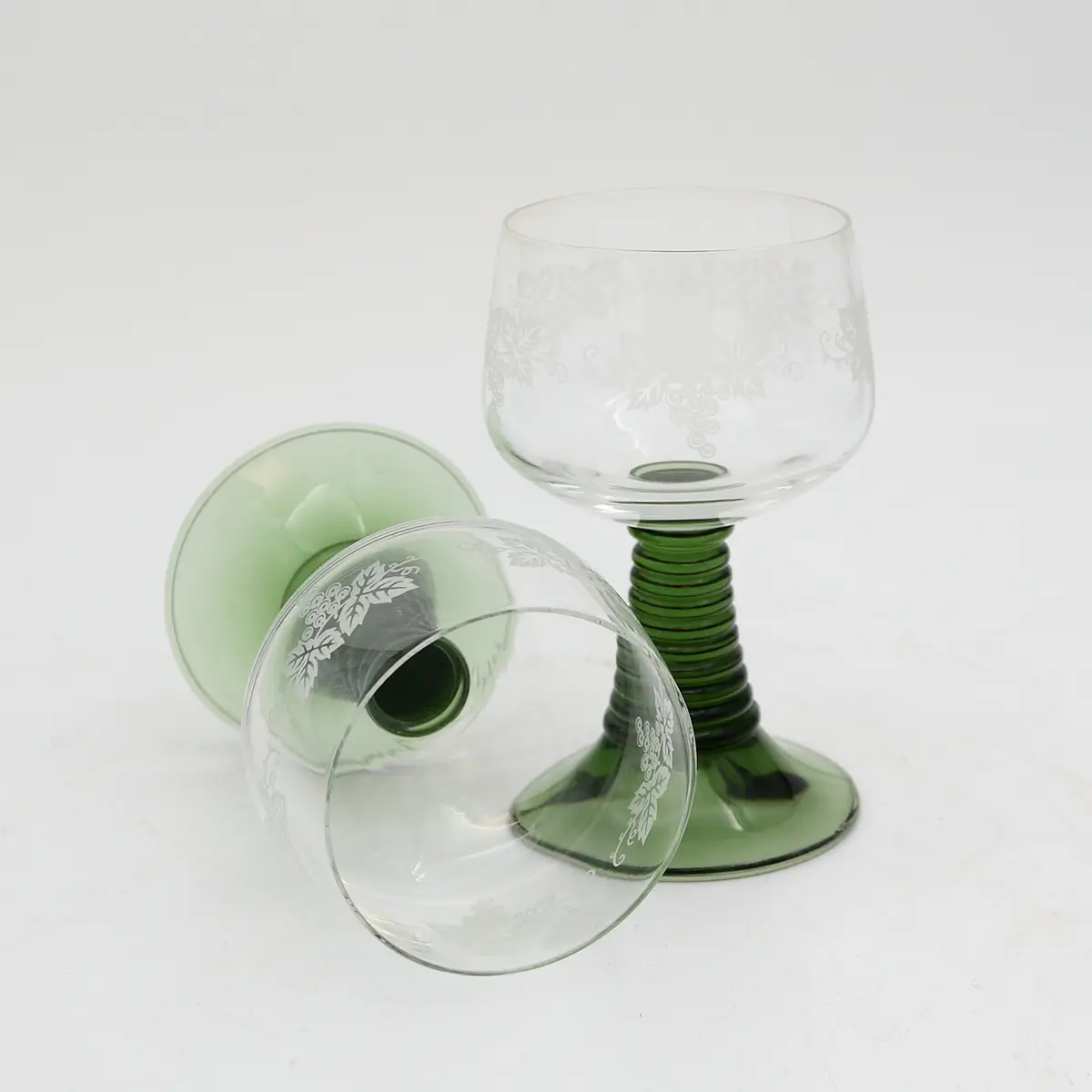 Franske Rømerglas til rødvin – elegant vintagestil - Billede 7