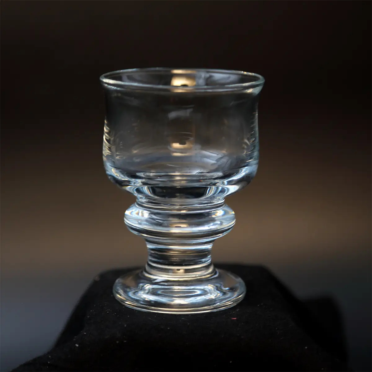 Holmegaard Tivoli Copenhagen portvinsglas – mundblæst klart glas med balusterfod, vintage Per Lütken design.