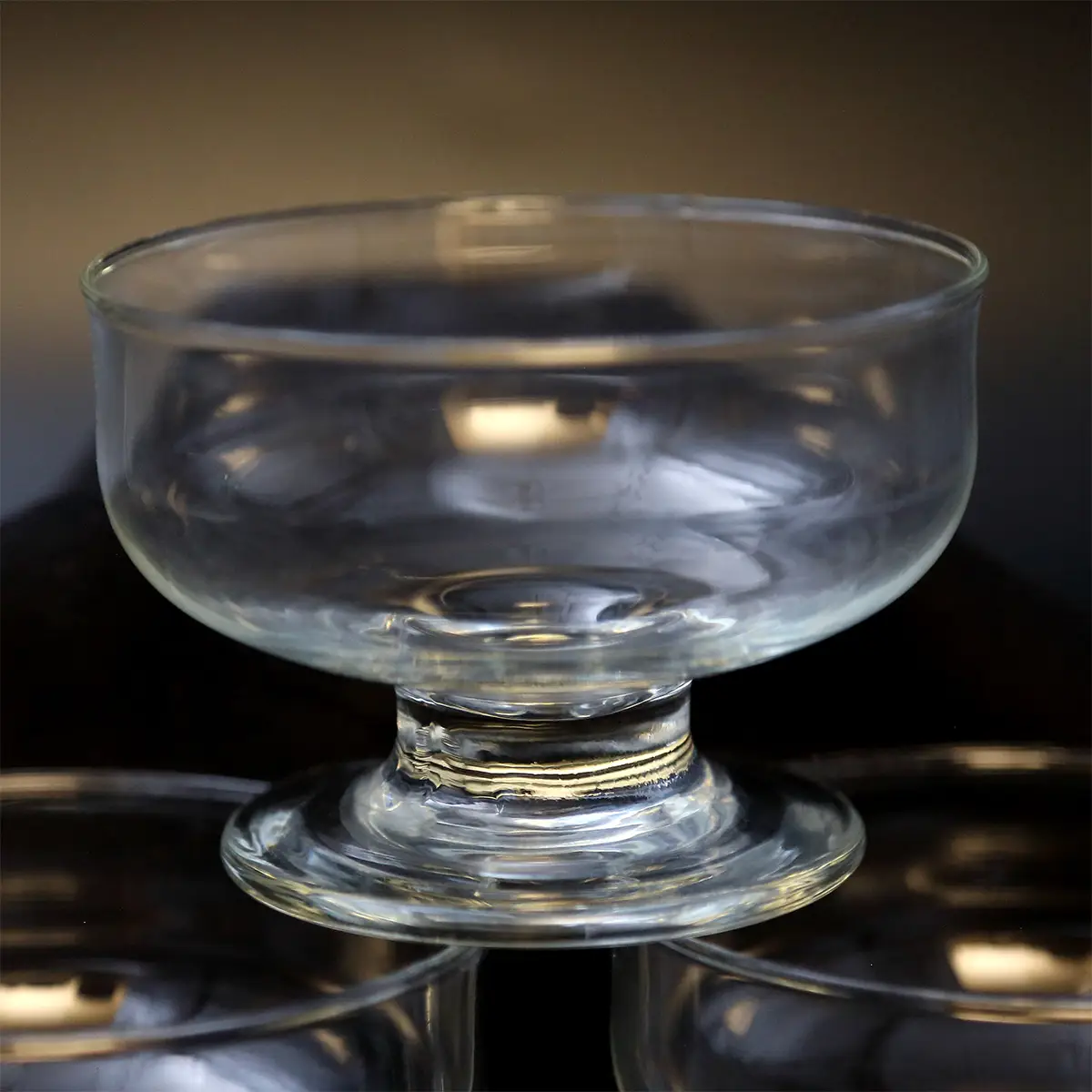 Mundblæste dessert- og champagneskåle – nordisk værkstedsglas, ca. 1940–1960 - Billede 5