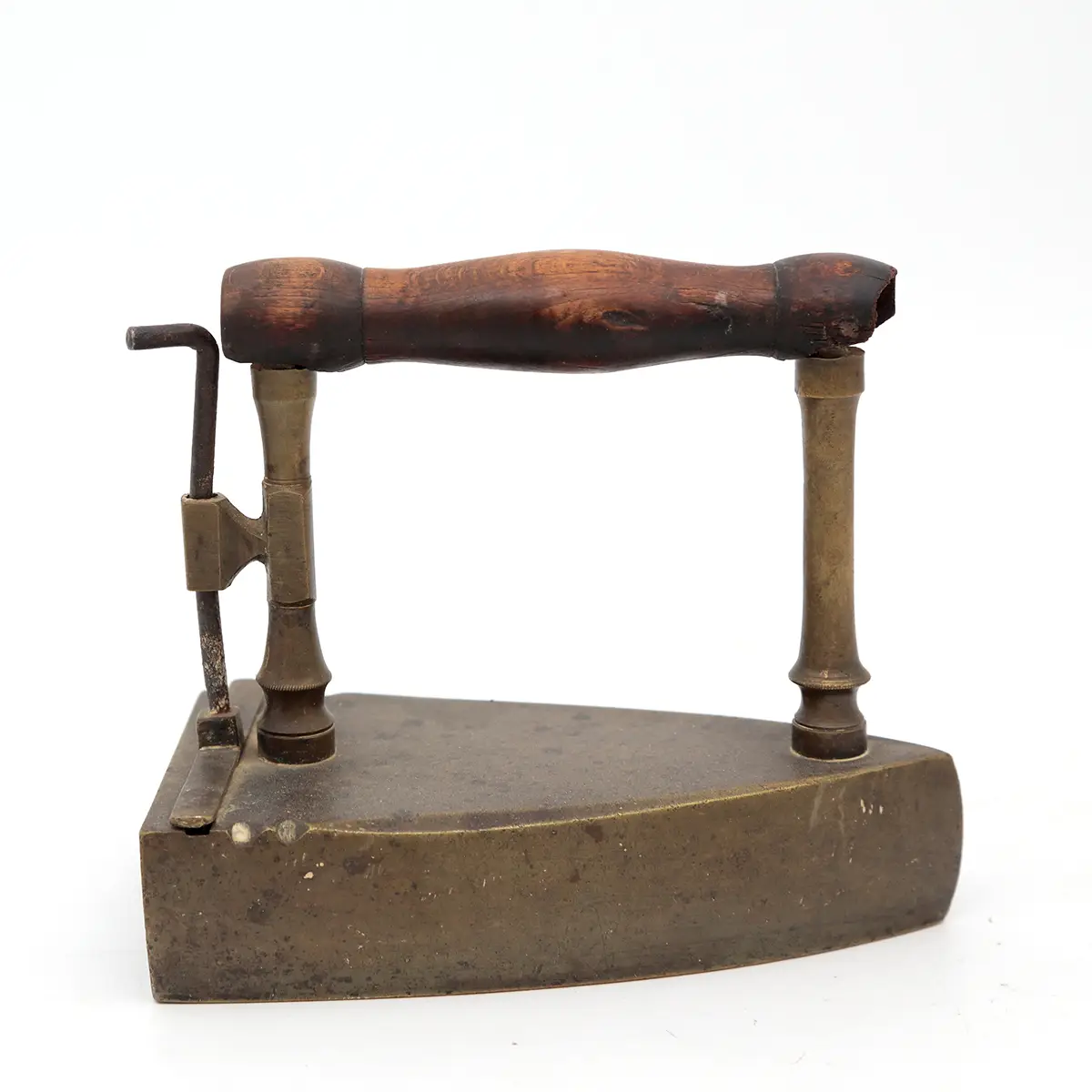 Dansk messing strygejern No. 7 – ca. 1850 - Billede 2