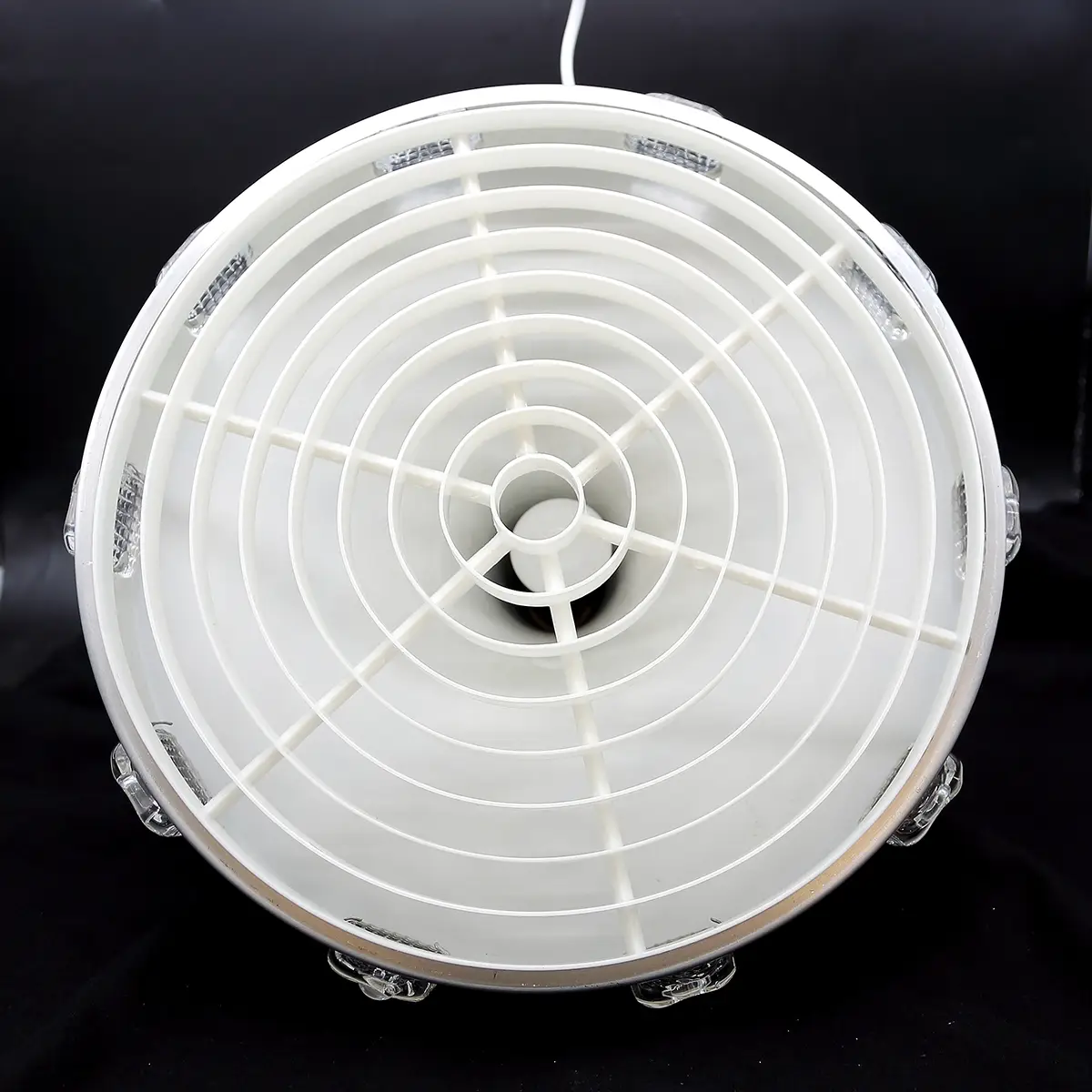 Skandinavisk space age pendel i aluminium med glasdetaljer | ca. 1960–70 - Billede 9