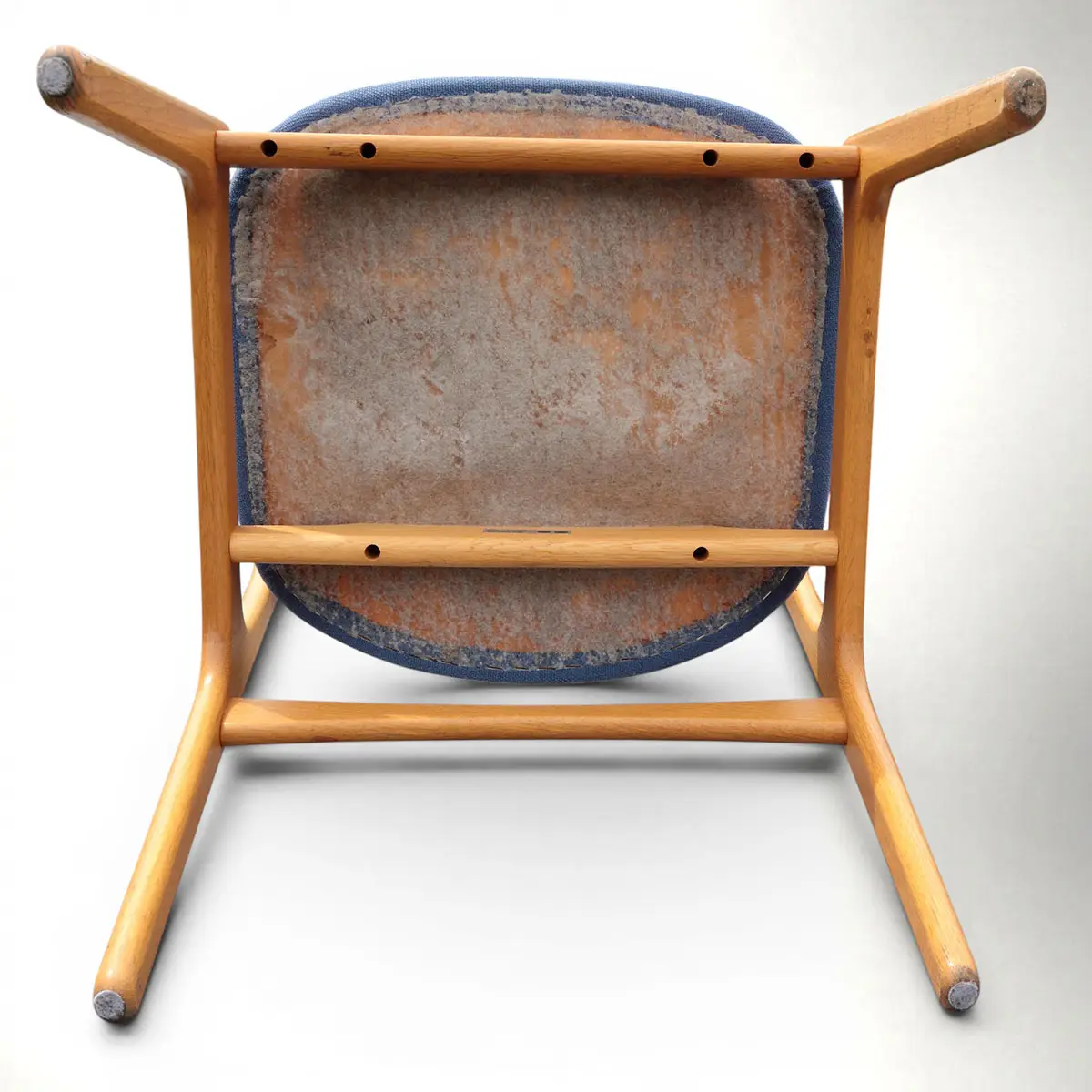 Erik Buch Model 49 spisebordsstol i eg – dansk design fra O.D. Møbler - Billede 7