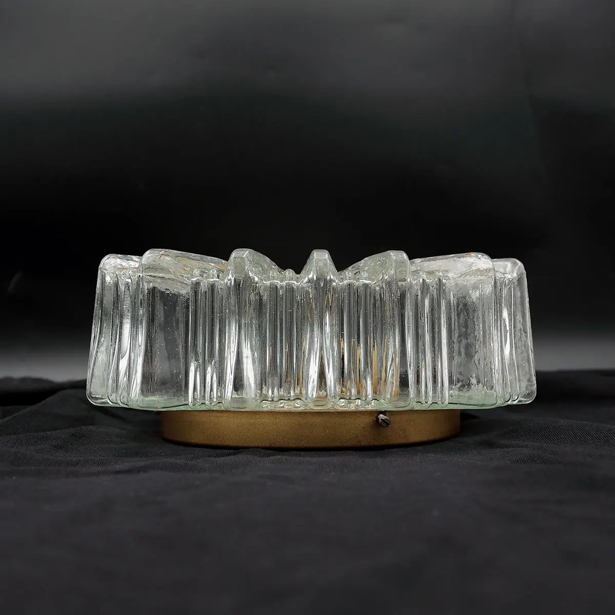 Glashütte Limburg starburst-plafond i klart isglas fra 1970’erne - Billede 3
