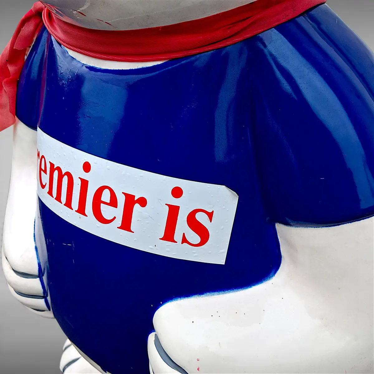 Premier Is reklameisbjørn – stor vintage reklamefigur i plast, ca. 86 cm - Billede 3
