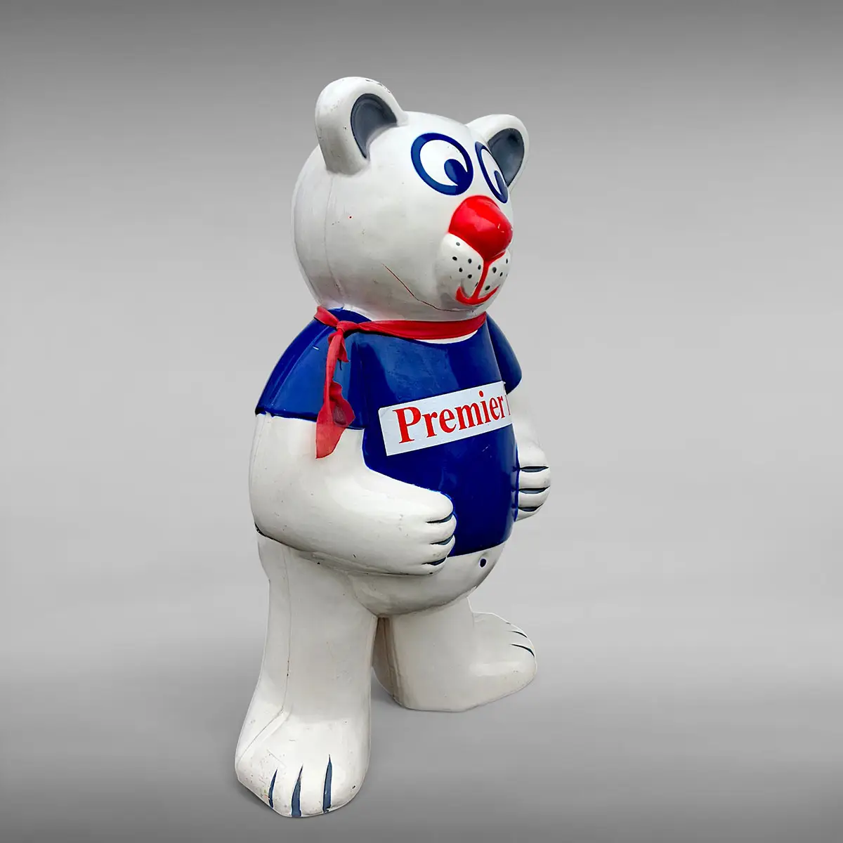 Premier Is reklameisbjørn – stor vintage reklamefigur i plast, ca. 86 cm - Billede 4