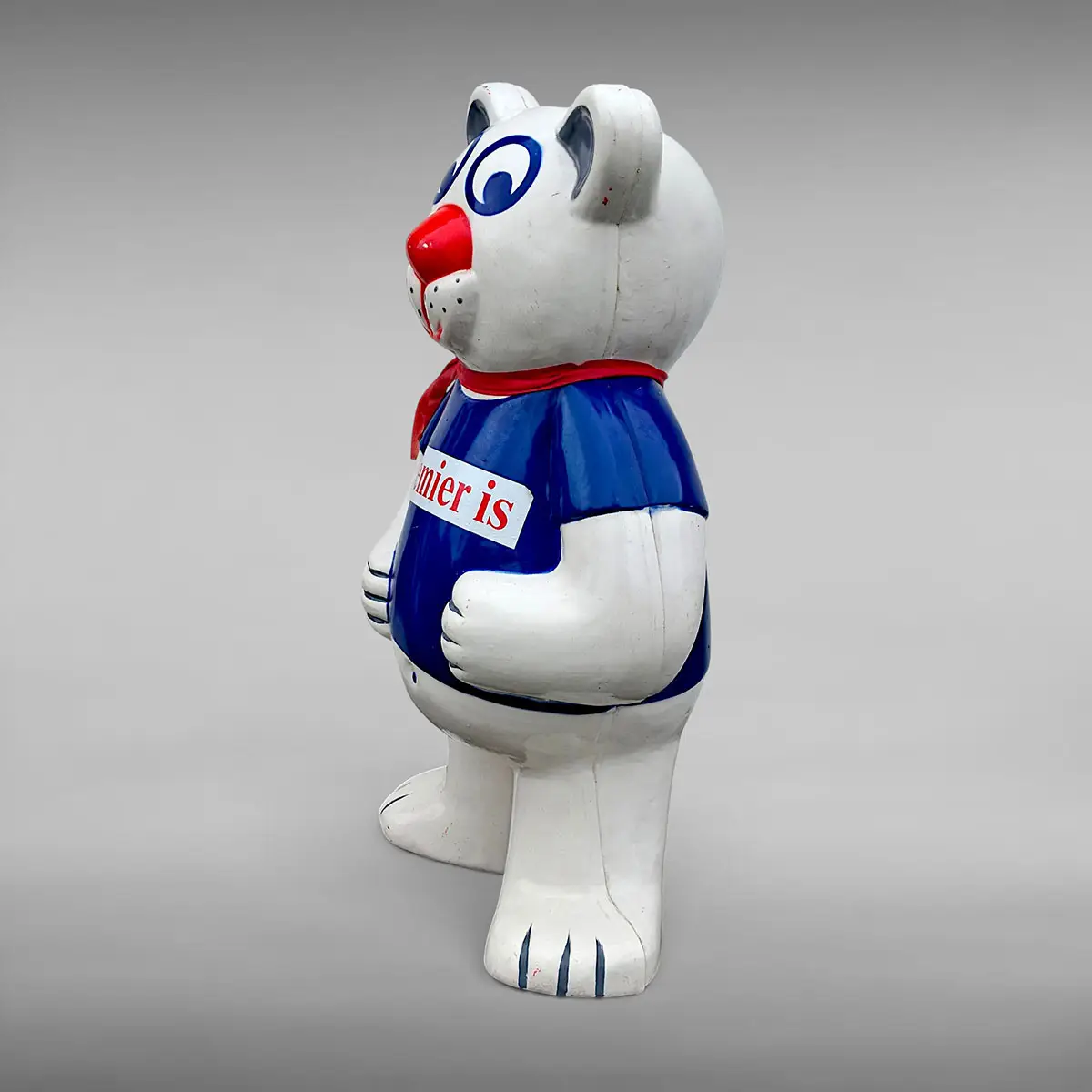 Premier Is reklameisbjørn – stor vintage reklamefigur i plast, ca. 86 cm - Billede 8