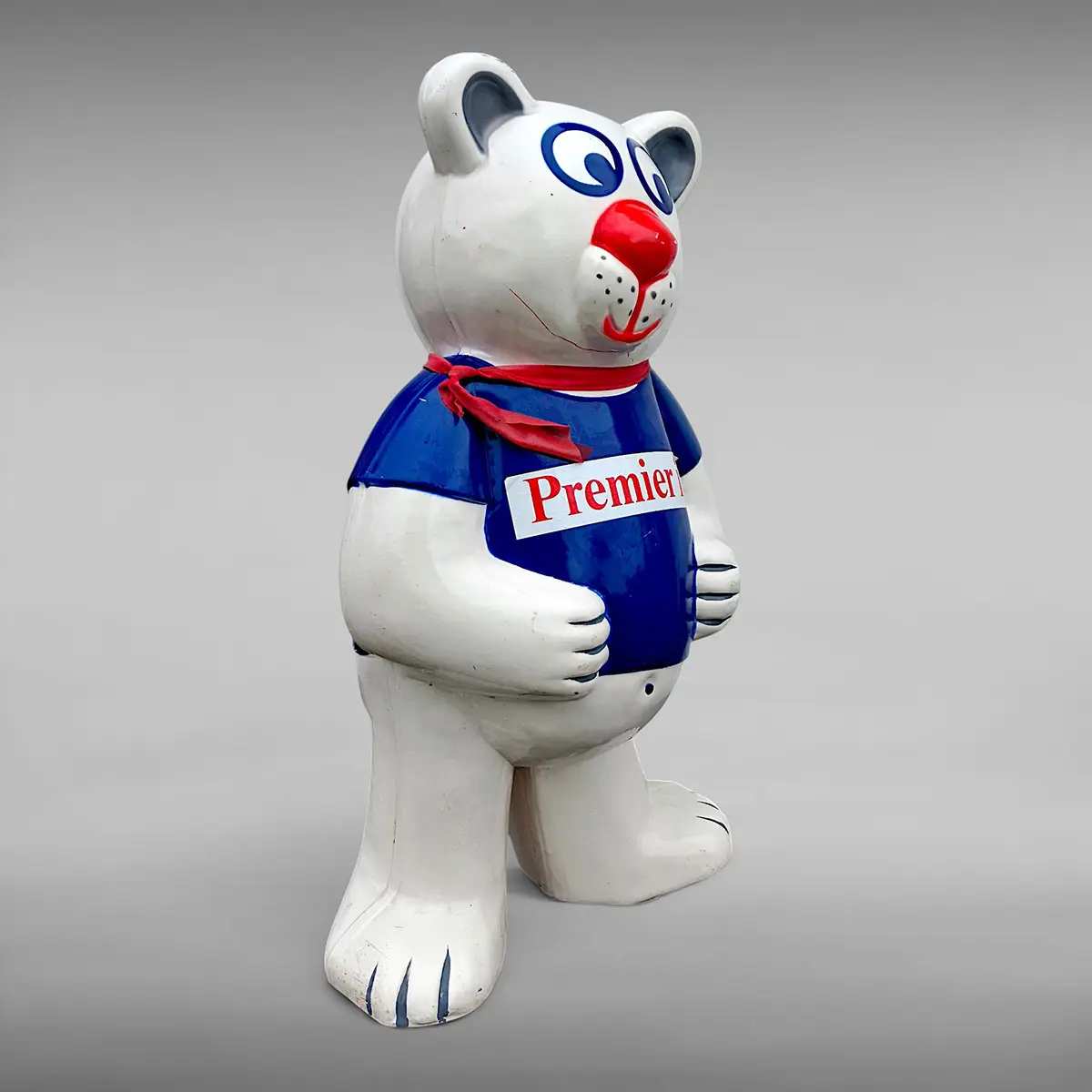Premier Is reklameisbjørn – stor vintage reklamefigur i plast, ca. 86 cm - Billede 10