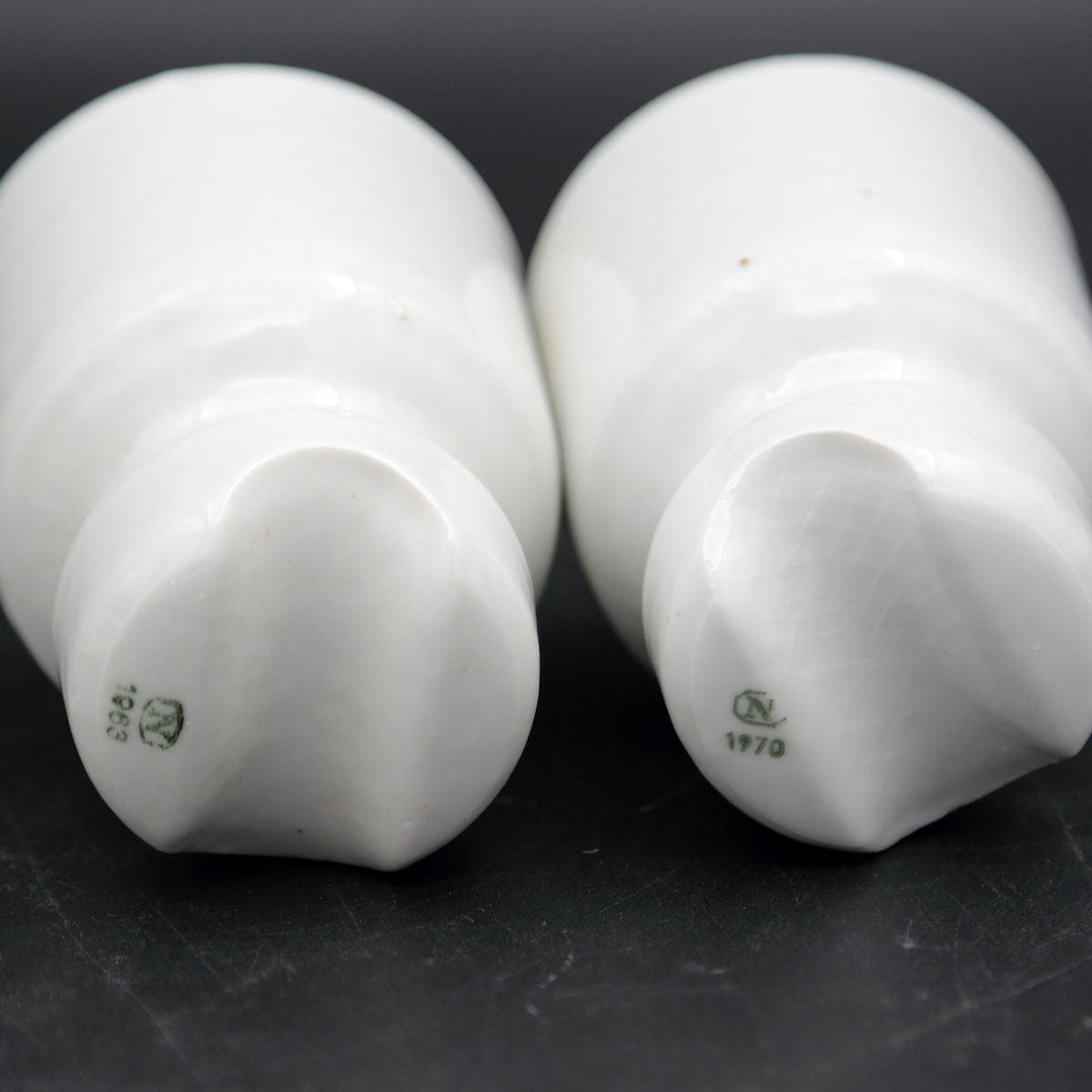 Norden porcelænsisolatorer fra 1960-70’erne – originale hvide elklokker - Billede 5